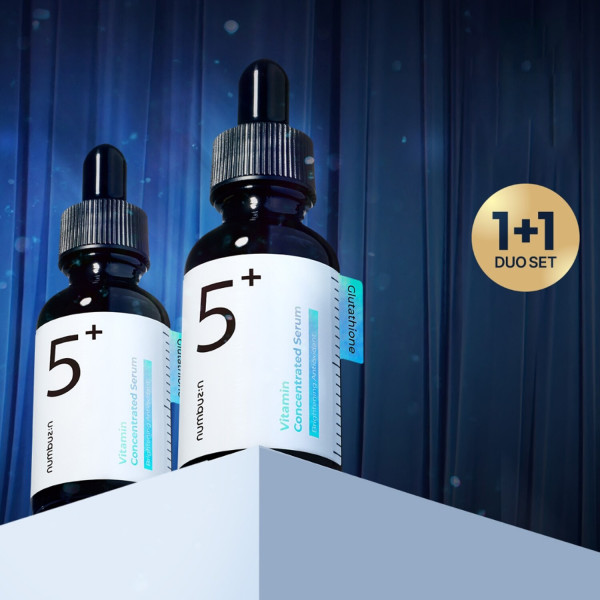 numbuzin No.5+ Vitamin Concentrated Serum (30mL+30mL Duo Set)